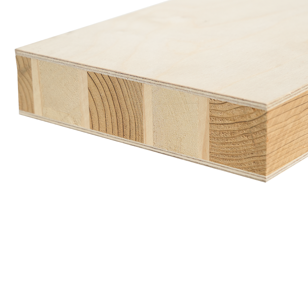 Planche de blocs de bouleau