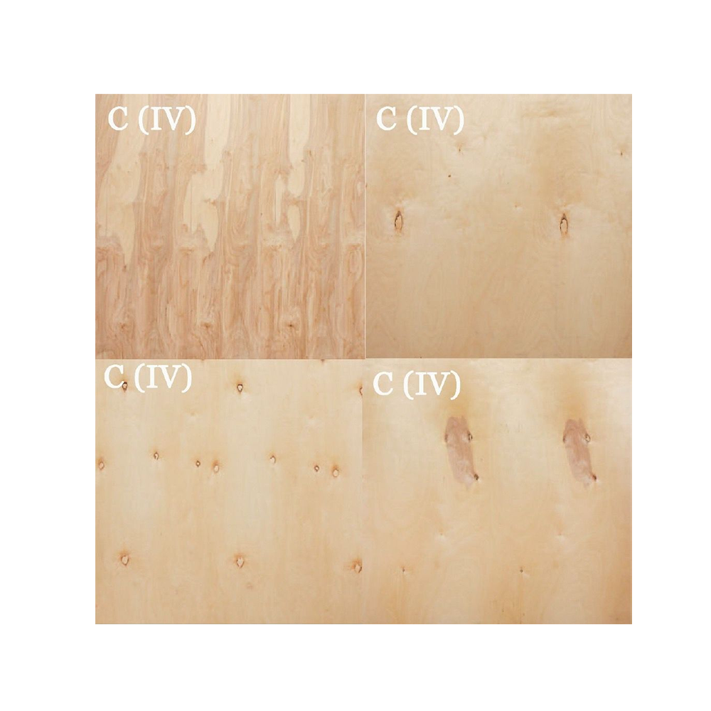 Contreplaqué de bouleau de qualité inférieure (CP/CP, CP/C, C/C)